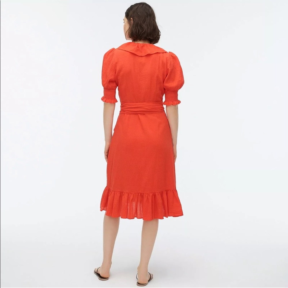 J CREW RUFFLE WRAP DRESS - Picture 3 of 4